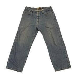 Levi's Silver Tab Low + Loose Jeans W34 L30 Vintage 90s Y2K Light Wash Mens